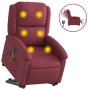 Elektrischer Aufsteh-Massagesessel aus rotem Stoff von , Sessel - Ref: Foro24-3204203, Preis: 330,08 €, Rabatt: %