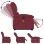 Sillón de masaje elevable eléctrico tela rojo tinto by , Armchairs - Ref: Foro24-3204203, Price: 341,47 €, Discount: %