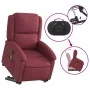 Sillón de masaje elevable eléctrico tela rojo tinto by , Armchairs - Ref: Foro24-3204203, Price: 341,47 €, Discount: %