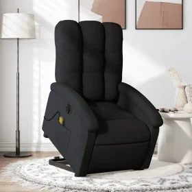 Elektrischer, verstellbarer, wiederaufladbarer Massagesessel aus schwarzem Stoff. von , Sessel - Ref: Foro24-3204130, Preis: ...