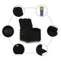 Sillón de masaje eléctrico reclinable elevable tela negro by , Armchairs - Ref: Foro24-3204130, Price: 351,34 €, Discount: %