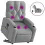 Sillón de masaje eléctrico reclinable elevable tela gris claro de , Sillones - Ref: Foro24-3204746, Precio: 387,28 €, Descuen...