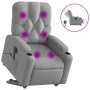 Sillón de masaje eléctrico reclinable elevable tela gris claro by , Armchairs - Ref: Foro24-3204746, Price: 359,83 €, Discoun...