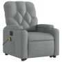Sillón de masaje eléctrico reclinable elevable tela gris claro de , Sillones - Ref: Foro24-3204746, Precio: 387,28 €, Descuen...