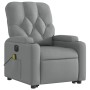 Sillón de masaje eléctrico reclinable elevable tela gris claro by , Armchairs - Ref: Foro24-3204746, Price: 359,83 €, Discoun...