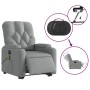 Sillón de masaje eléctrico reclinable elevable tela gris claro by , Armchairs - Ref: Foro24-3204746, Price: 359,83 €, Discoun...