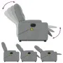 Sillón de masaje eléctrico reclinable elevable tela gris claro de , Sillones - Ref: Foro24-3204746, Precio: 387,28 €, Descuen...