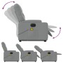 Sillón de masaje eléctrico reclinable elevable tela gris claro by , Armchairs - Ref: Foro24-3204746, Price: 359,83 €, Discoun...