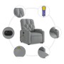 Sillón de masaje eléctrico reclinable elevable tela gris claro by , Armchairs - Ref: Foro24-3204746, Price: 359,83 €, Discoun...