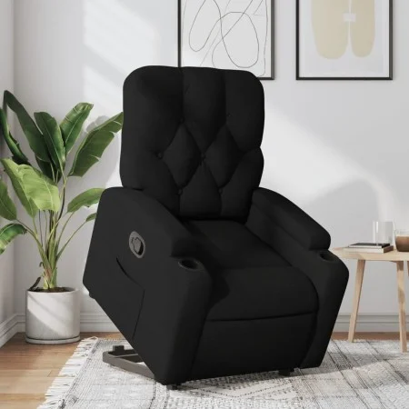 Verstellbarer Aufstehsessel aus schwarzem Stoff von , Sessel - Ref: Foro24-3204712, Preis: 275,28 €, Rabatt: %