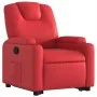 Sillón reclinable elevable cuero artificial rojo by , Armchairs - Ref: Foro24-3204435, Price: 323,32 €, Discount: %