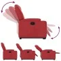 Sillón reclinable elevable cuero artificial rojo by , Armchairs - Ref: Foro24-3204435, Price: 323,32 €, Discount: %