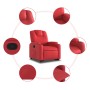 Verstellbarer Aufstehsessel aus Kunstleder in Rot. von , Sessel - Ref: Foro24-3204435, Preis: 305,32 €, Rabatt: %