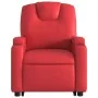 Sillón reclinable elevable cuero artificial rojo by , Armchairs - Ref: Foro24-3204435, Price: 323,32 €, Discount: %