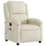 Elektrischer verstellbarer Massagestuhl aus Kunstleder in Cremefarbe. von , Sessel - Ref: Foro24-3204220, Preis: 264,17 €, Ra...