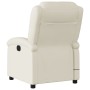 Sillón de masaje reclinable eléctrico cuero sintético crema by , Armchairs - Ref: Foro24-3204220, Price: 261,51 €, Discount: %