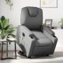 Sillón de masaje elevable eléctrico cuero sintético gris by , Armchairs - Ref: Foro24-3204454, Price: 370,72 €, Discount: %