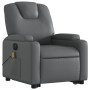 Sillón de masaje elevable eléctrico cuero sintético gris by , Armchairs - Ref: Foro24-3204454, Price: 346,23 €, Discount: %
