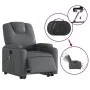 Sillón de masaje elevable eléctrico cuero sintético gris by , Armchairs - Ref: Foro24-3204454, Price: 370,72 €, Discount: %