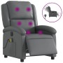 Sillón de masaje reclinable eléctrico cuero sintético gris by , Armchairs - Ref: Foro24-3204222, Price: 248,50 €, Discount: %