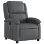 Elektrischer verstellbarer Massagestuhl aus grauem Kunstleder. von , Sessel - Ref: Foro24-3204222, Preis: 248,50 €, Rabatt: %