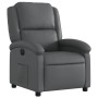 Sillón reclinable eléctrico de cuero sintético gris by , Armchairs - Ref: Foro24-3204215, Price: 251,61 €, Discount: %