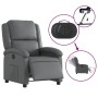 Sillón reclinable eléctrico de cuero sintético gris by , Armchairs - Ref: Foro24-3204215, Price: 251,61 €, Discount: %