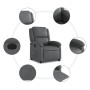 Sillón reclinable eléctrico de cuero sintético gris by , Armchairs - Ref: Foro24-3204215, Price: 251,61 €, Discount: %