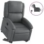 Sillón reclinable elevable eléctrico de cuero sintético gris by , Armchairs - Ref: Foro24-3204243, Price: 344,26 €, Discount: %