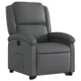 Sillón reclinable elevable eléctrico de cuero sintético gris by , Armchairs - Ref: Foro24-3204243, Price: 344,26 €, Discount: %