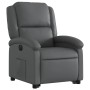 Sillón reclinable elevable eléctrico de cuero sintético gris by , Armchairs - Ref: Foro24-3204243, Price: 320,50 €, Discount: %
