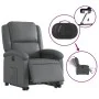 Sillón reclinable elevable eléctrico de cuero sintético gris by , Armchairs - Ref: Foro24-3204243, Price: 344,26 €, Discount: %