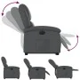 Sillón reclinable elevable eléctrico de cuero sintético gris by , Armchairs - Ref: Foro24-3204243, Price: 344,26 €, Discount: %