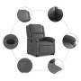 Sillón reclinable elevable eléctrico de cuero sintético gris by , Armchairs - Ref: Foro24-3204243, Price: 320,50 €, Discount: %