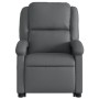 Sillón reclinable elevable eléctrico de cuero sintético gris by , Armchairs - Ref: Foro24-3204243, Price: 320,50 €, Discount: %