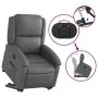 Sillón reclinable elevable eléctrico de cuero sintético gris by , Armchairs - Ref: Foro24-3204243, Price: 344,26 €, Discount: %