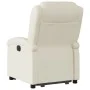 Sillón reclinable elevable eléctrico de cuero sintético crema by , Armchairs - Ref: Foro24-3204241, Price: 331,27 €, Discount: %