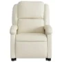 Sillón reclinable elevable eléctrico de cuero sintético crema by , Armchairs - Ref: Foro24-3204241, Price: 331,27 €, Discount: %