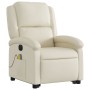 Sillón de masaje elevable eléctrico cuero sintético crema by , Armchairs - Ref: Foro24-3204248, Price: 327,00 €, Discount: %