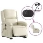 Sillón de masaje elevable eléctrico cuero sintético crema by , Armchairs - Ref: Foro24-3204248, Price: 347,54 €, Discount: %