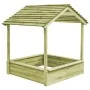 Gartenspielhaus mit Sandkasten aus Kiefernholz 123x120x146 cm von vidaXL, Kinderhäuser - Ref: Foro24-44907, Preis: 176,04 €, ...