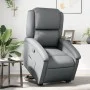 Sillón reclinable elevable cuero artificial gris by , Armchairs - Ref: Foro24-3204229, Price: 297,58 €, Discount: %