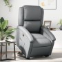 Sillón reclinable elevable cuero artificial gris by , Armchairs - Ref: Foro24-3204229, Price: 275,58 €, Discount: %