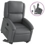 Sillón reclinable elevable cuero artificial gris by , Armchairs - Ref: Foro24-3204229, Price: 275,58 €, Discount: %
