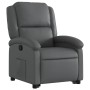 Sillón reclinable elevable cuero artificial gris by , Armchairs - Ref: Foro24-3204229, Price: 275,58 €, Discount: %