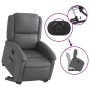 Sillón reclinable elevable cuero artificial gris by , Armchairs - Ref: Foro24-3204229, Price: 275,58 €, Discount: %