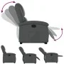 Sillón reclinable elevable cuero artificial gris by , Armchairs - Ref: Foro24-3204229, Price: 297,58 €, Discount: %
