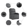 Sillón reclinable elevable cuero artificial gris by , Armchairs - Ref: Foro24-3204229, Price: 275,58 €, Discount: %