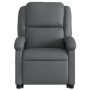 Sillón reclinable elevable cuero artificial gris by , Armchairs - Ref: Foro24-3204229, Price: 275,58 €, Discount: %
