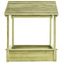 Gartenspielhaus mit Sandkasten aus Kiefernholz 123x120x146 cm von vidaXL, Kinderhäuser - Ref: Foro24-44907, Preis: 182,65 €, ...